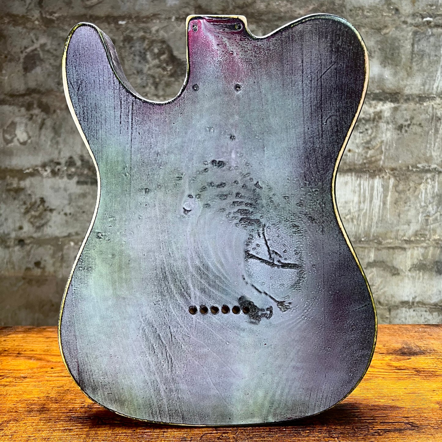 Warmtone Custom Guitars Relic HS Tele Style Guitar Body “Hulk” Nitro