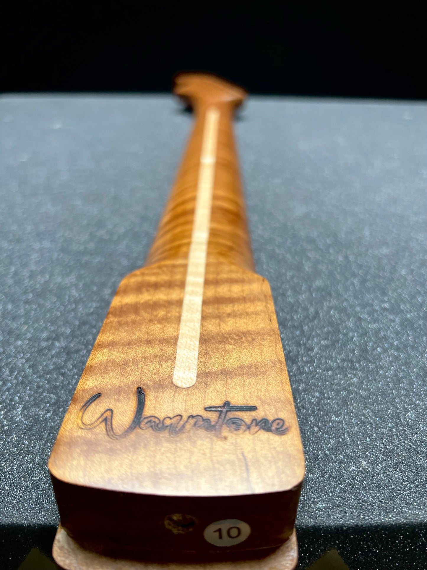 5a Roasted Flamed Maple St Style Neck #10 C Shape Satin 9.5 Radius