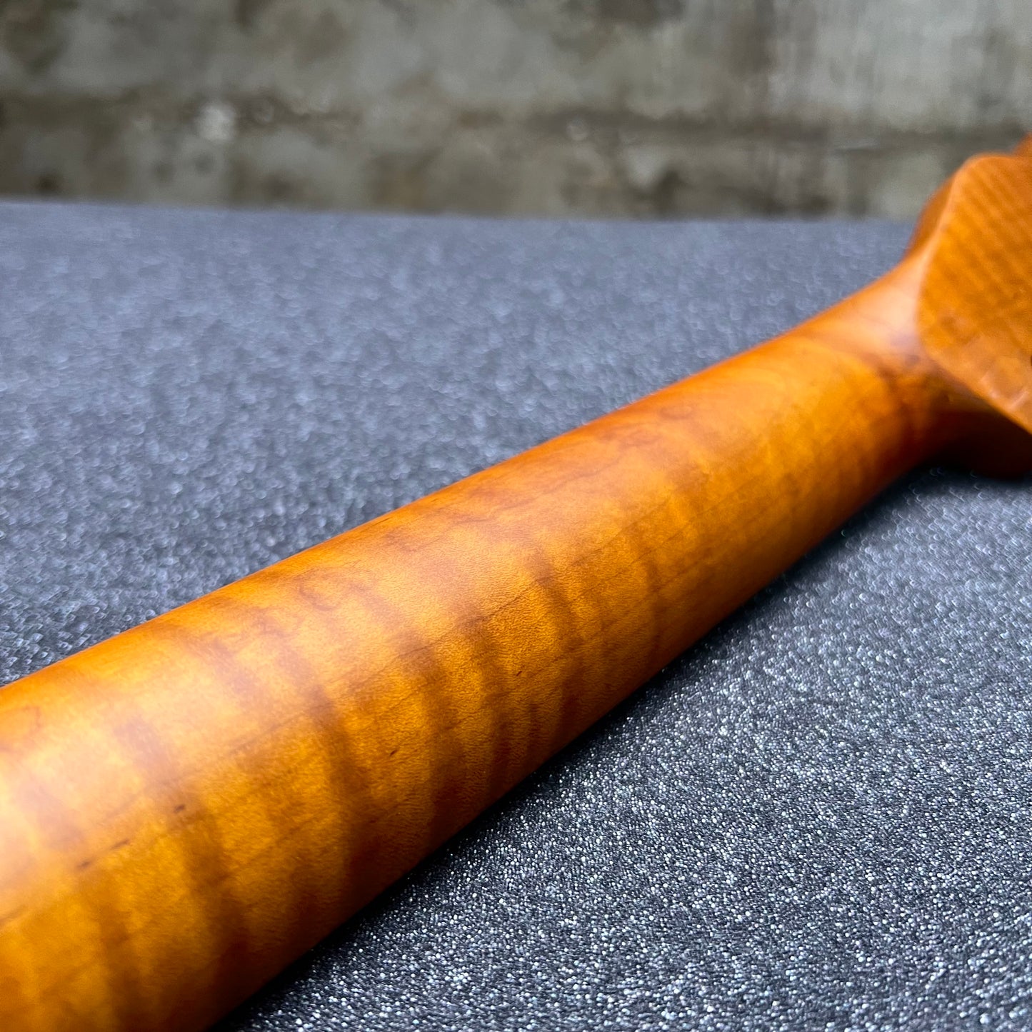 Golden Brown Roasted Flamed Maple Tele Style Neck #42