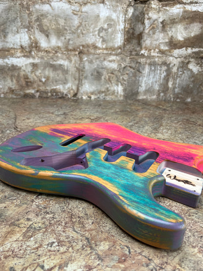 Warmtone Custom Guitars Strat Style Guitar Body Relic “Colors”