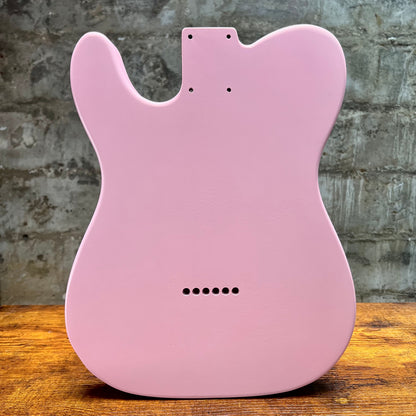 Warmtone Custom Guitars Swamp Ash Tele Guitar Body "Pink" 4.6lbs