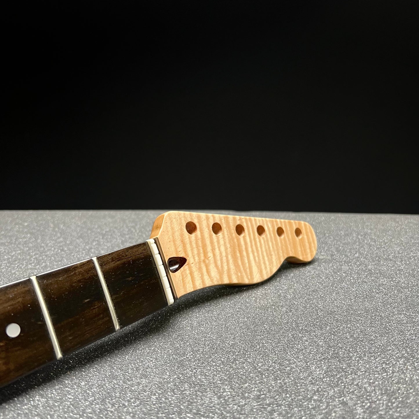 Flamed Maple Tele Style Neck /Ebony Stainless Frets #38