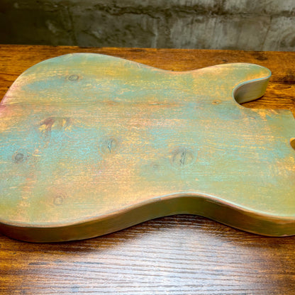 Warmtone Custom Guitars Relic Tele Style Guitar Body “Old Red Cedar” Nitro