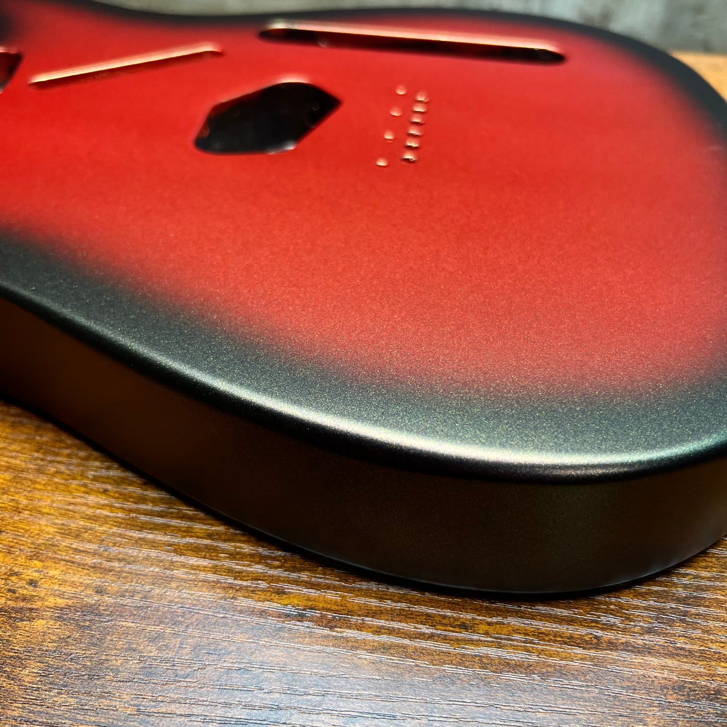 Warmtone Custom Guitars Tele Guitar Body "Royal Red” Burst 4.9lbs