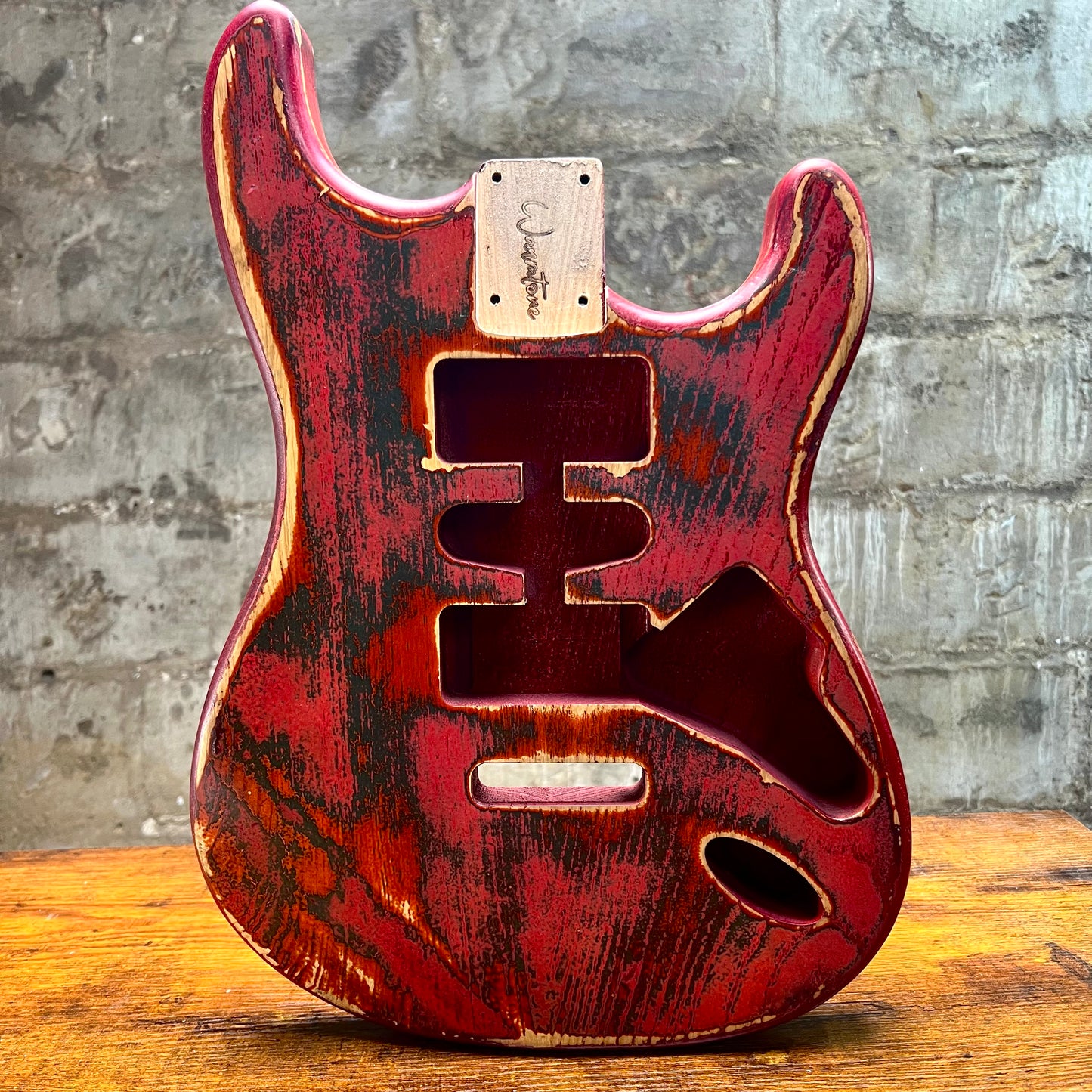 Warmtone CG HSH Strat Style Guitar Body Relic "Knight” Nitro 4.0lbs
