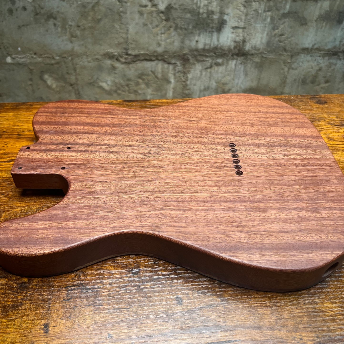 Warmtone Custom Guitars Burl Epoxy Resin Tele Body “Redd”#239