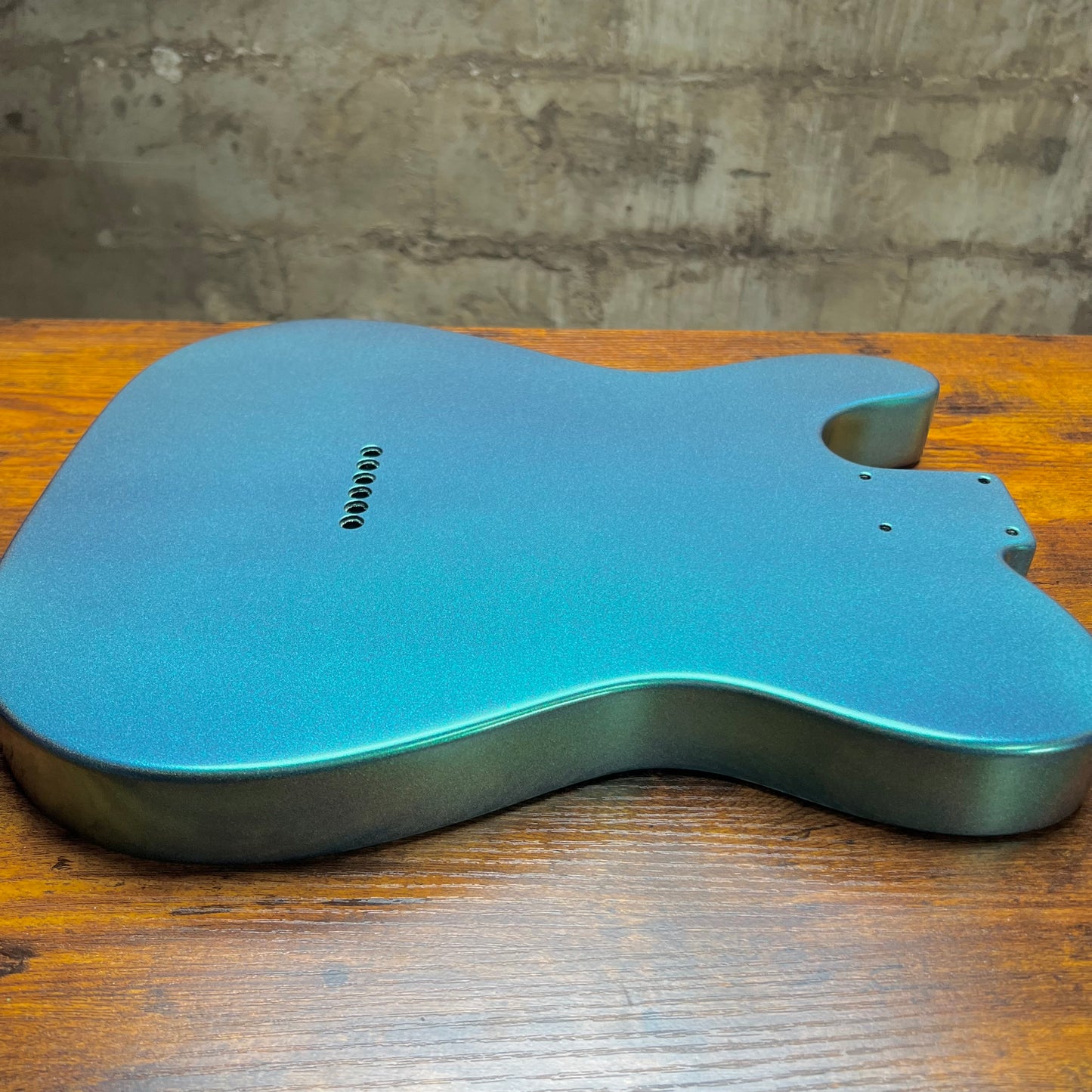 Warmtone Custom Guitars Tele Style Guitar Body “Metallic Color Shift” B-Stock