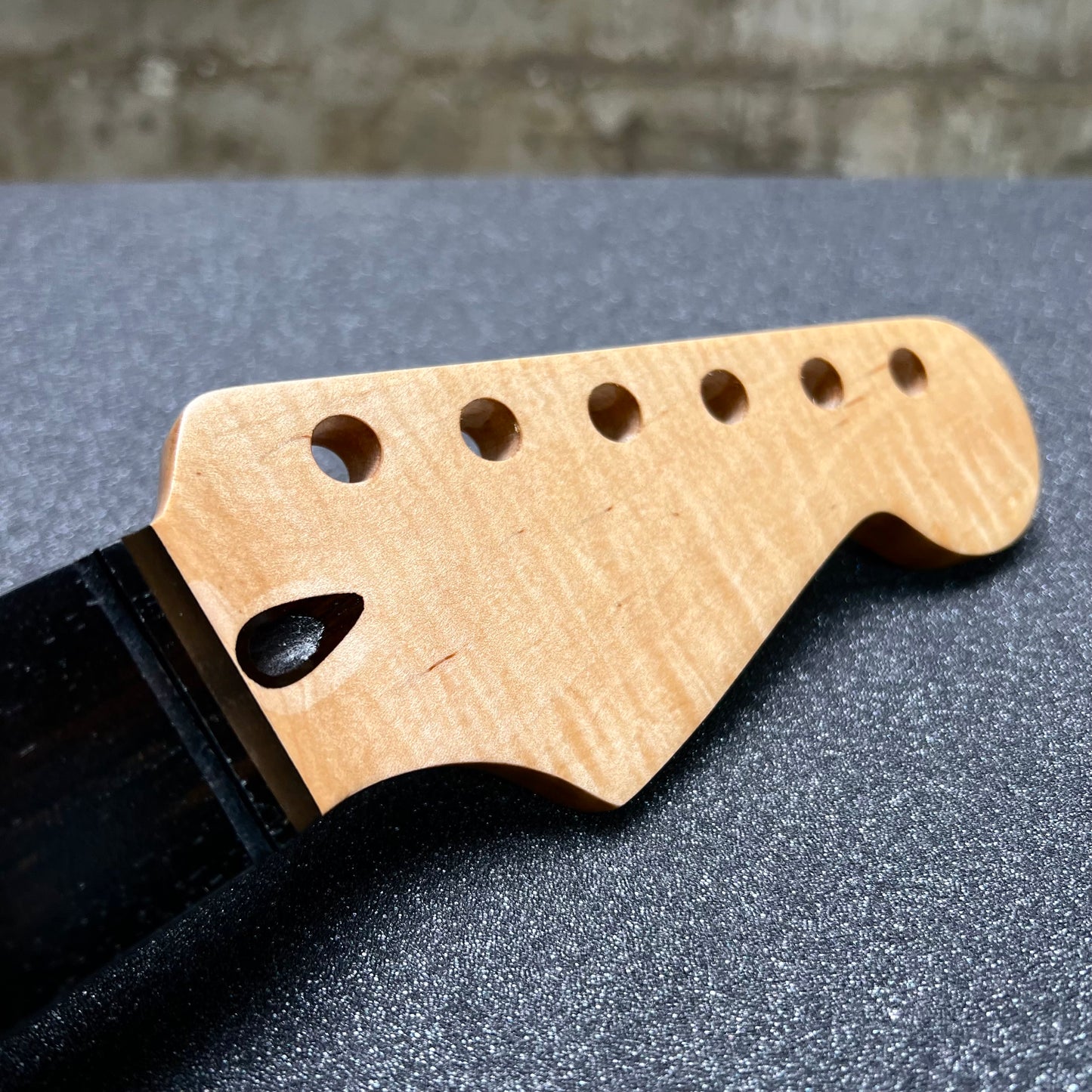 Flamed Maple St Style Neck  Ebony 9.5 Radius #40