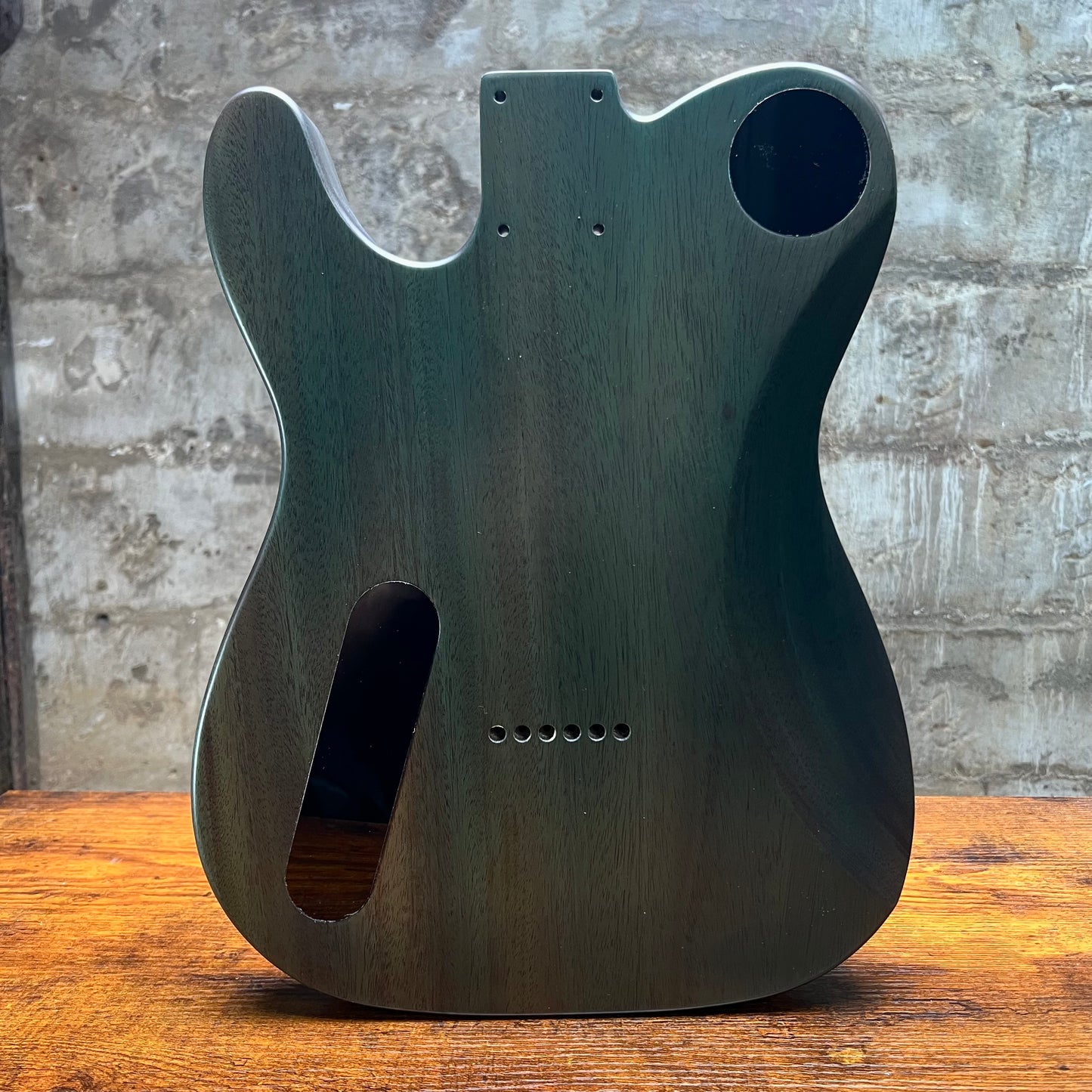 Warmtone CG HHH Flamed Maple Telecaster Guitar Body "Lagoon” #260 4.6lbs
