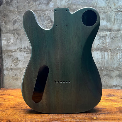 Warmtone CG HHH Flamed Maple Telecaster Guitar Body "Lagoon” #260 4.6lbs