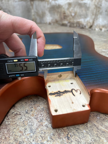 Warmtone Custom Guitars Tele Style Guitar Body “Copper Blue”