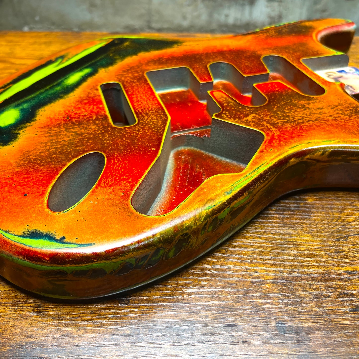 Warmtone CG Strat Style Guitar Body Relic "Grand Canyon” Nitro 4.4lbs