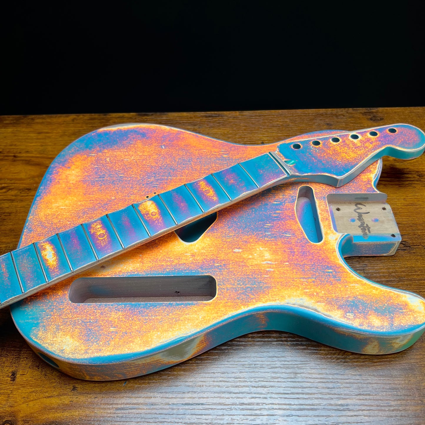 Alder Tele Body-Flamed Maple Neck “Fire Set” Relic Nitro