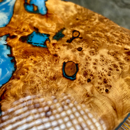 Warmtone Custom Guitars Burl Epoxy Resin Tele Body “Water” #241
