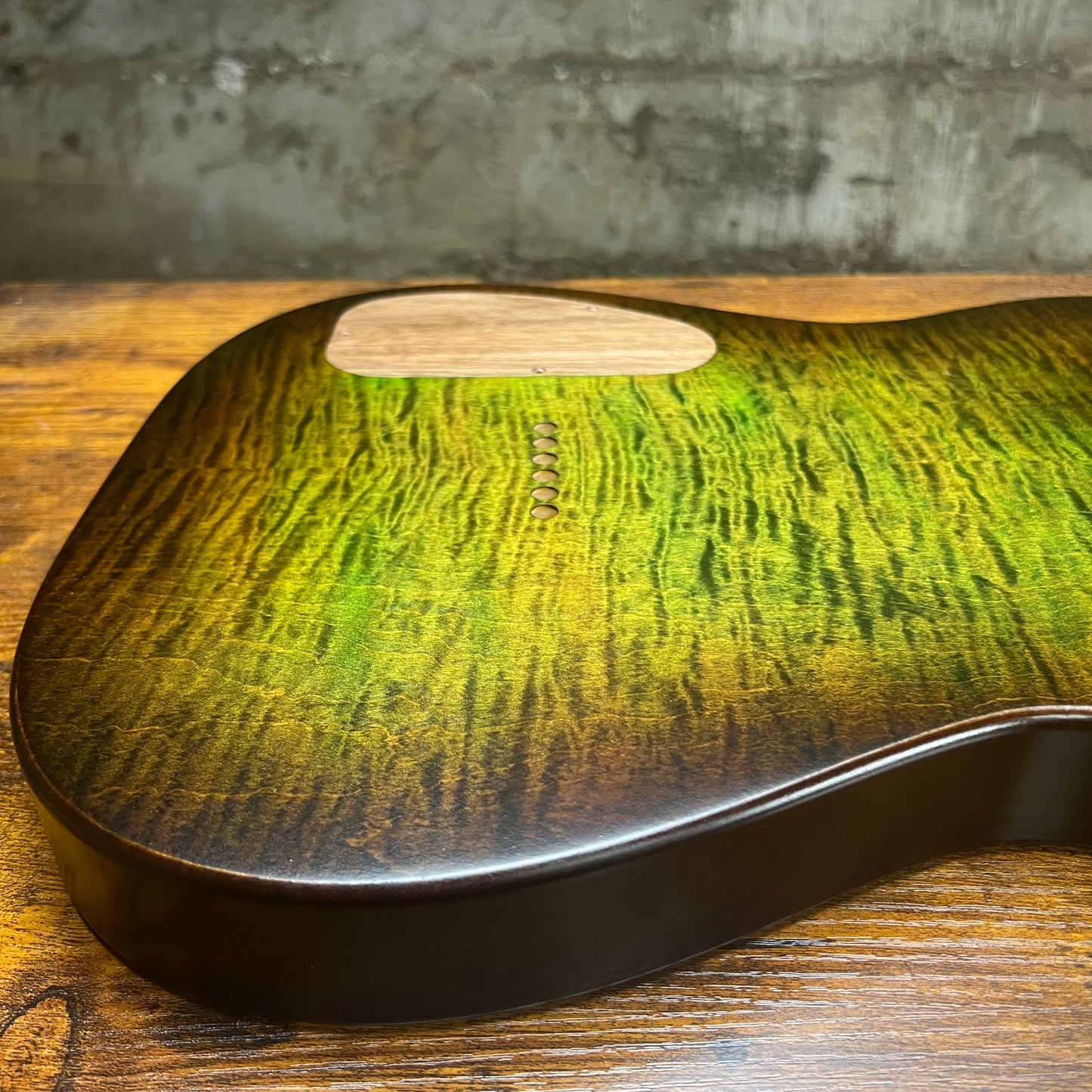 Warmtone CG HHH Tele Guitar Body 2 Sided Flamed Maple “Forest Sunset”