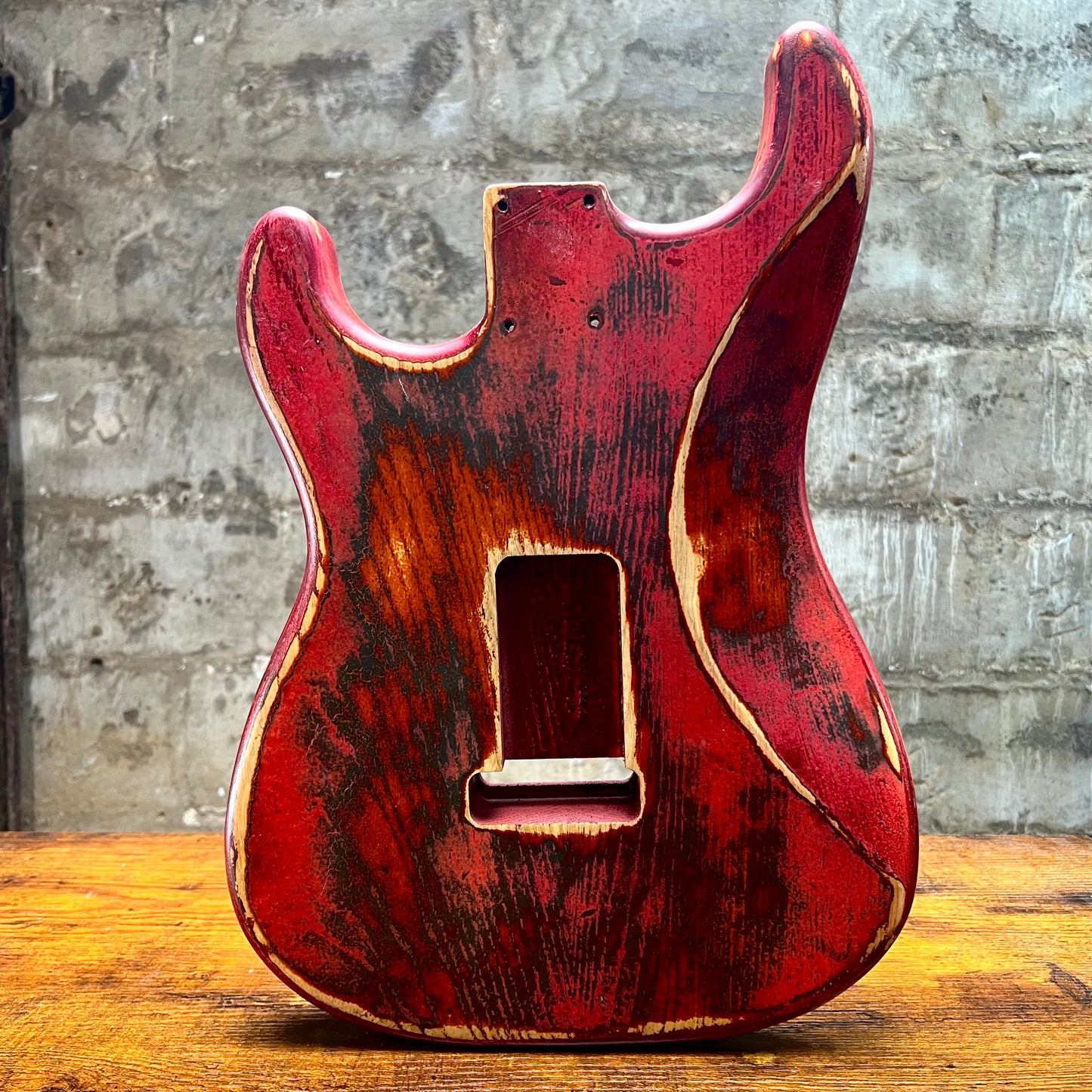 Warmtone CG HSH Strat Style Guitar Body Relic "Knight” Nitro 4.0lbs