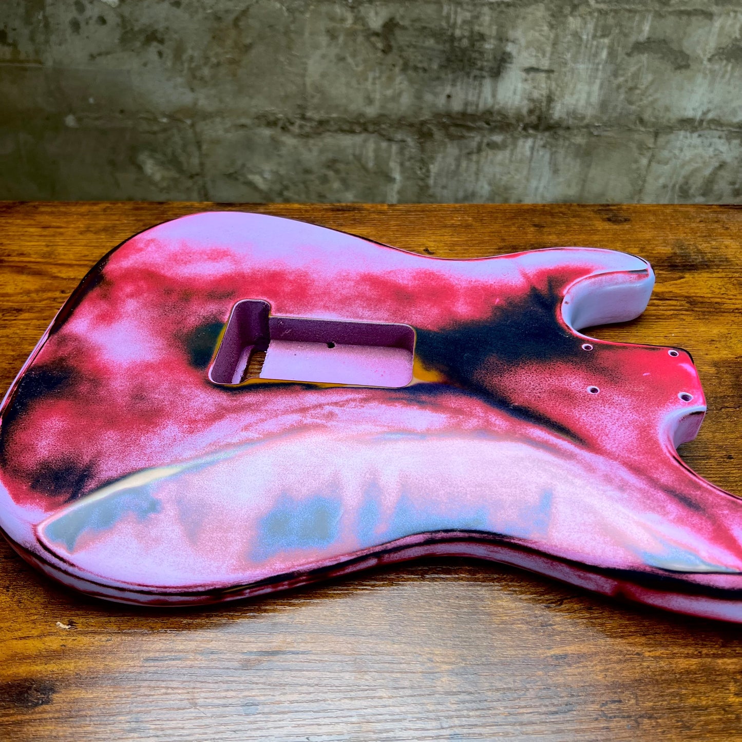 Warmtone Custom Guitars Strat Guitar Body Relic "Purple Madness”