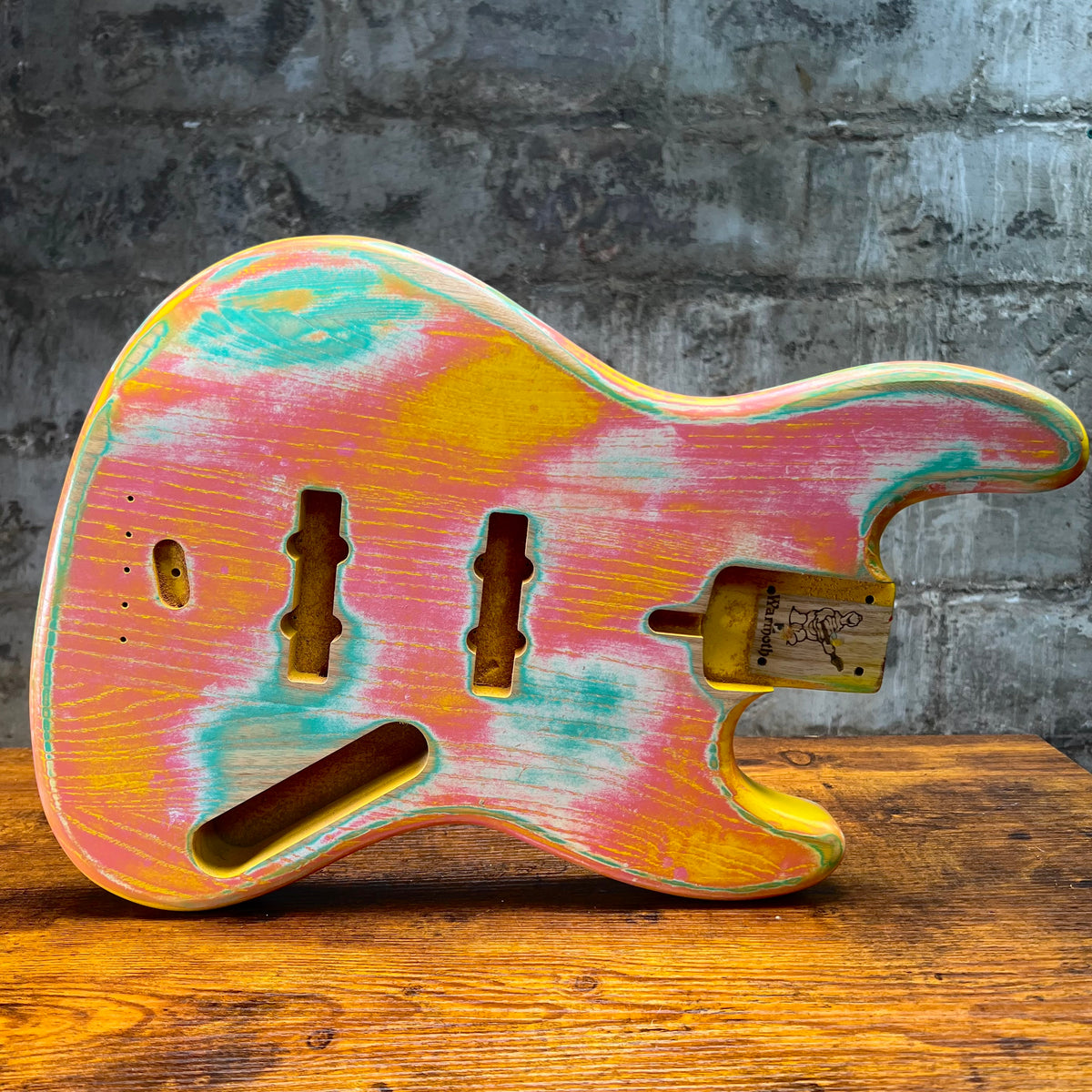 Warmoth J Bass Replacement Body Custom Paint Job Swamp Ash