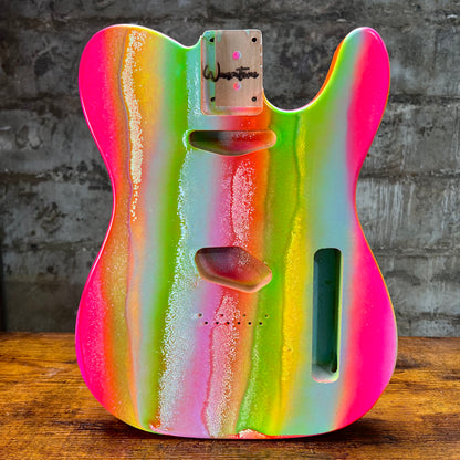 Warmtone Custom Guitars Telecaster Guitar Body "Garden"