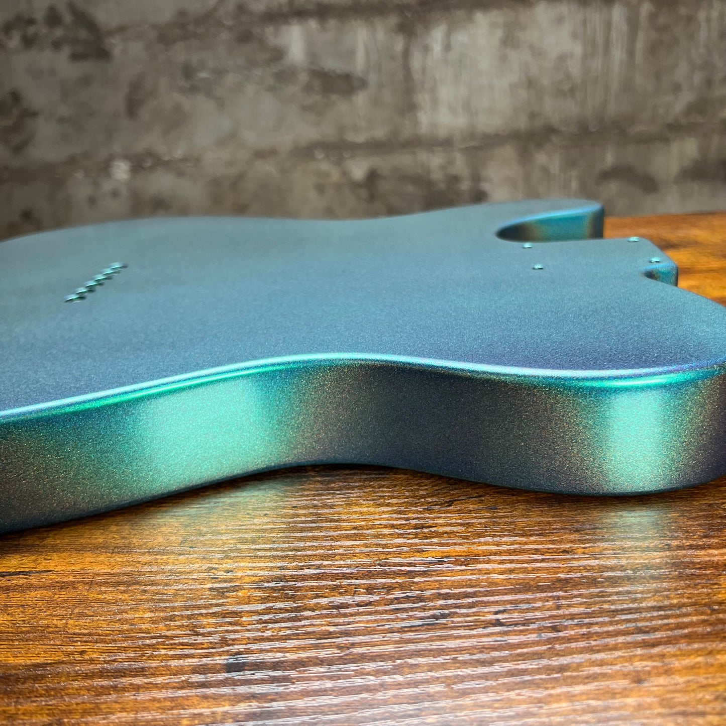 Warmtone Custom Guitars Tele Style Guitar Body “Metallic Color Shift” B-Stock