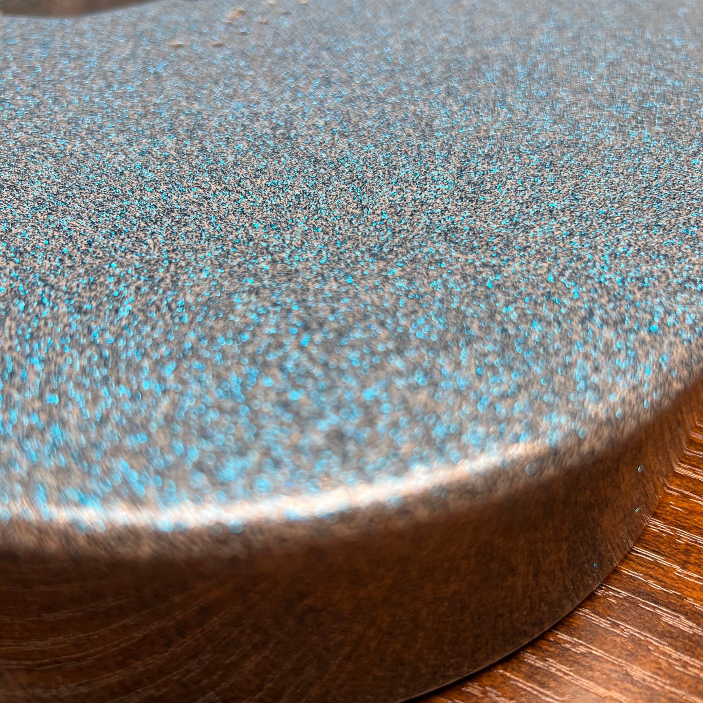 Warmtone Custom Guitars Alder Tele Guitar Body "Snow Blue Sparkle"