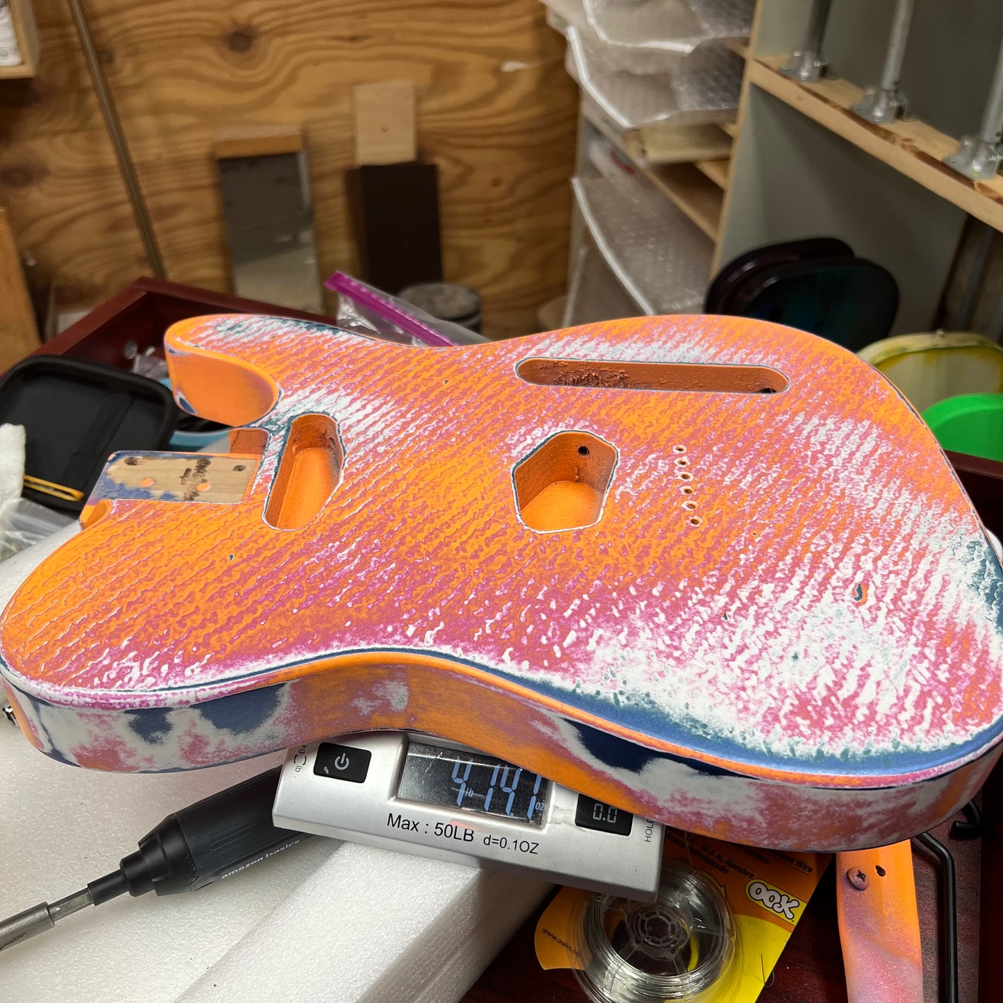 Warmtone Custom Guitars Relic Tele Style Guitar Body “Patterns” Nitro