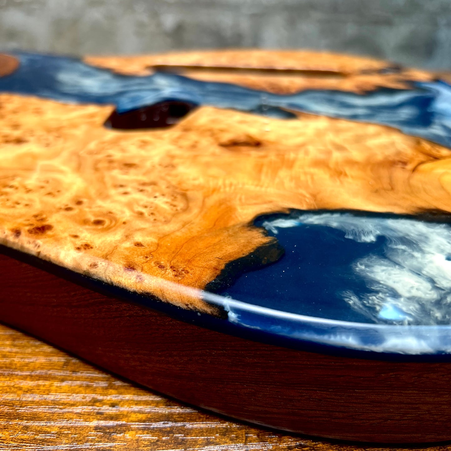 Warmtone Custom Guitars Burl Epoxy Resin Tele Body “Leopard”