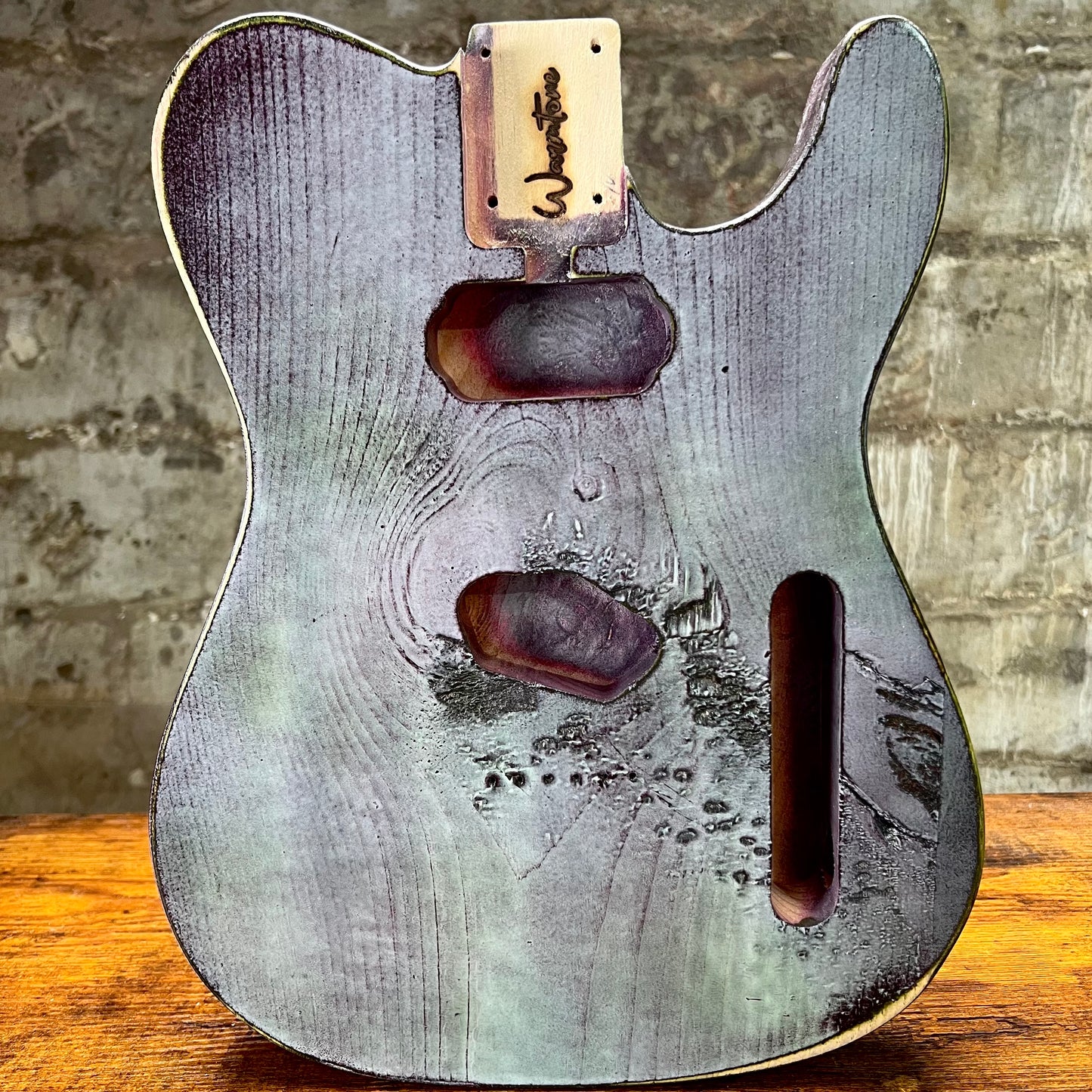 Warmtone Custom Guitars Relic HS Tele Style Guitar Body “Hulk” Nitro