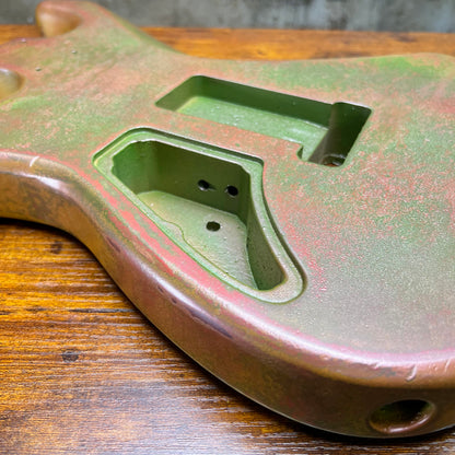Warmtone CG Hss Strat Style Guitar Body Relic "Green Patina” Nitro 4.4lbs