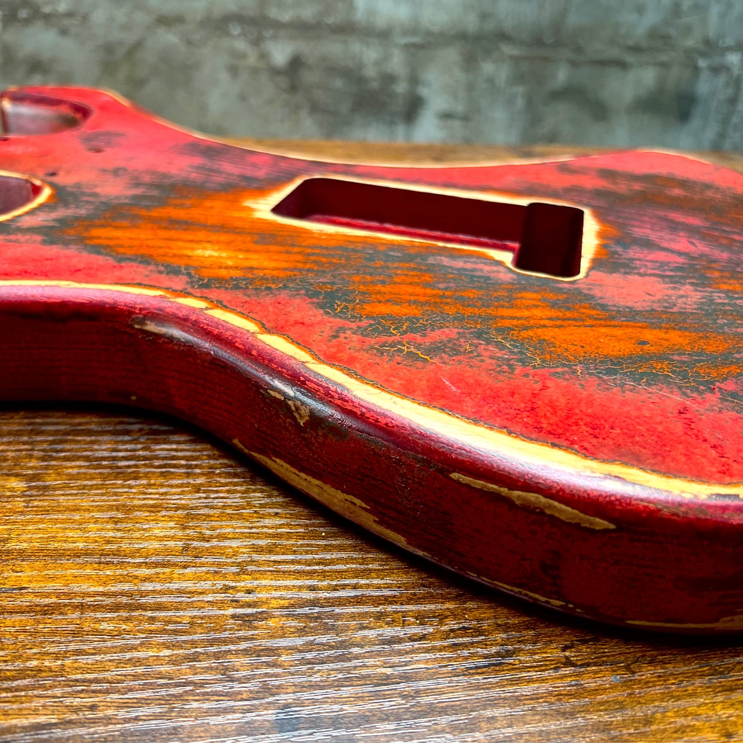 Warmtone CG HSH Strat Style Guitar Body Relic "Knight” Nitro 4.0lbs