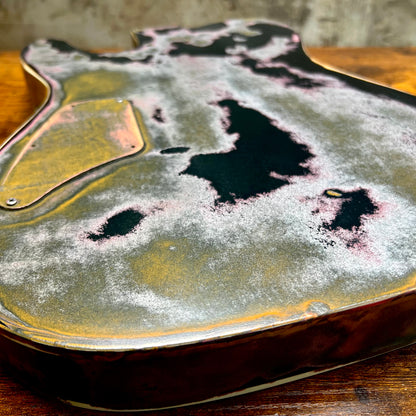 Warmtone CG Relic HH Tele Guitar Body “Spooky House” Nitro/Binding