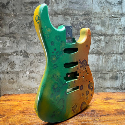 Warmtone Custom Guitars Strat Style Guitar Body “Growths” 4.6 lbs