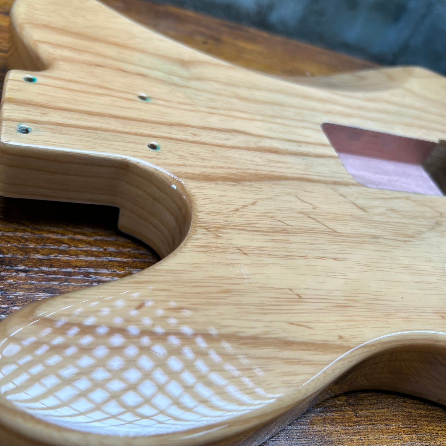 Warmtone CG Burl Telecaster Guitar Body "Dark Leopard” P90 4.8lbs