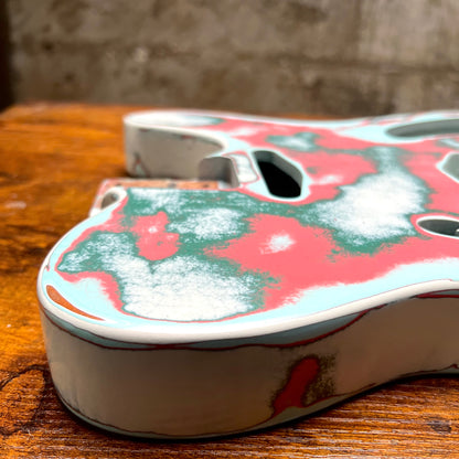 Warmtone CG Relic Thinline Tele Style Guitar Body “Vomit” Nitro