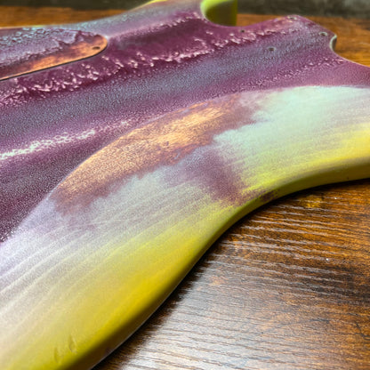 Warmtone Custom Guitars Strat Guitar Body Relic "Purple Stone” Nitro