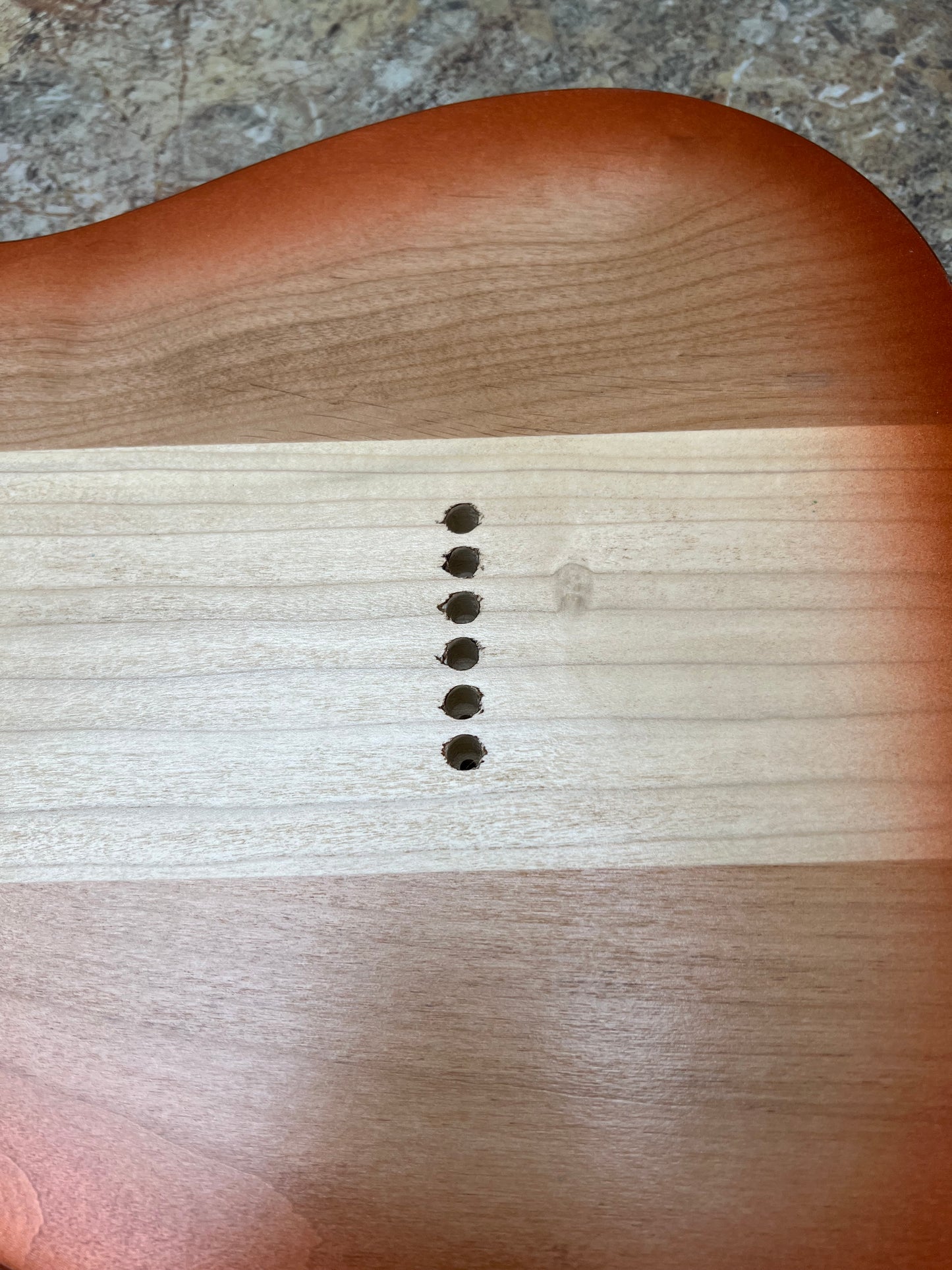 Warmtone Custom Guitars Tele Style Guitar Body “Copper Blue”