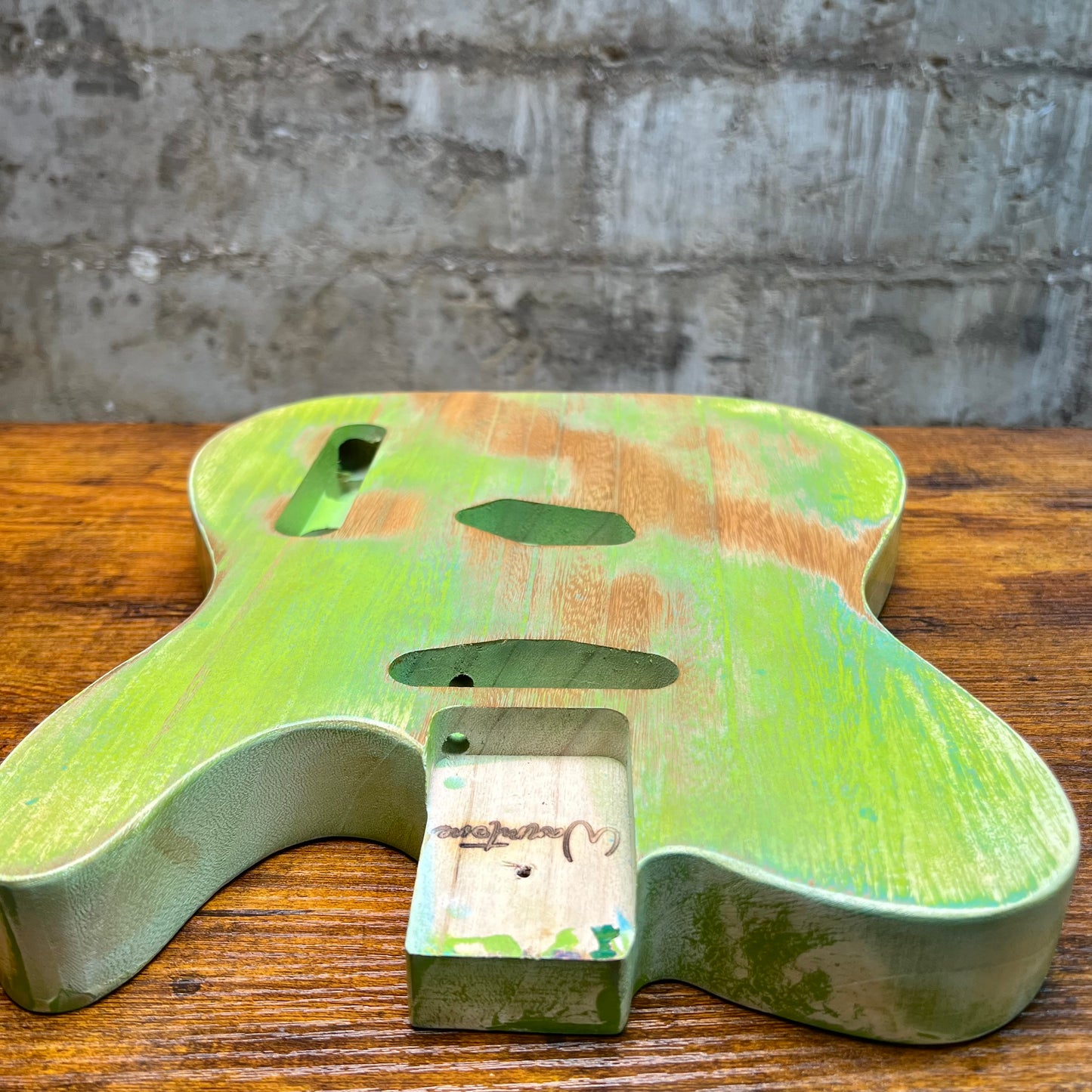 Warmtone CG Relic Tele Guitar “Satin Apple” Nitro 2.3lbs