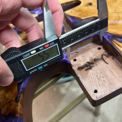 Warmtone Custom Guitars Strat Guitar Body “Purple Swirl” Resin Pour