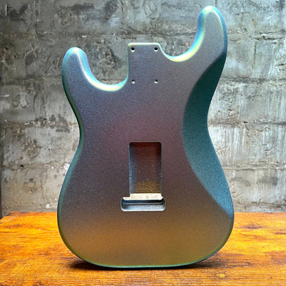 Warmtone CG Color Shift SSS Style Strat Guitar Body “Holo Snow Blue” 4.7lbs