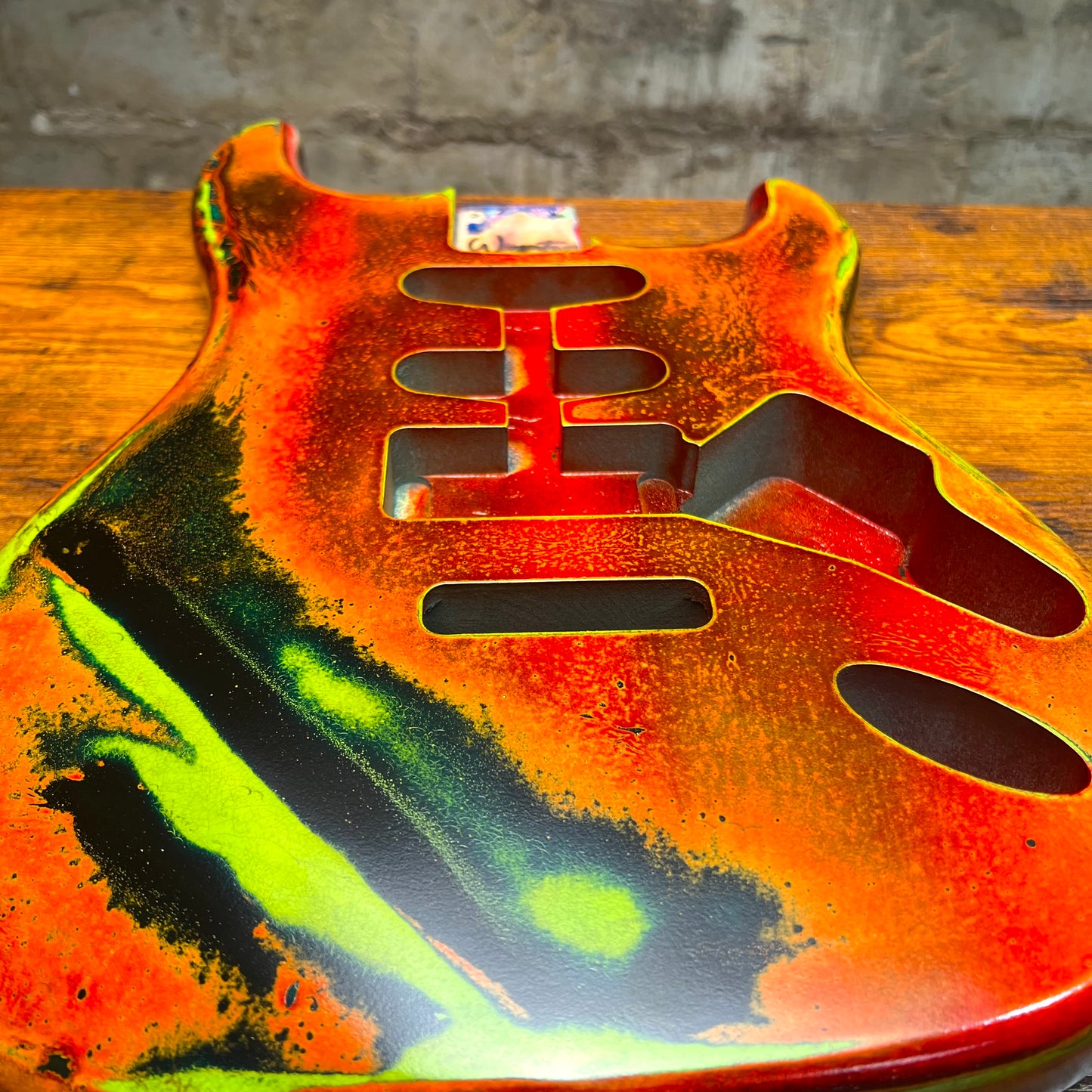Warmtone CG Strat Style Guitar Body Relic "Grand Canyon” Nitro 4.4lbs