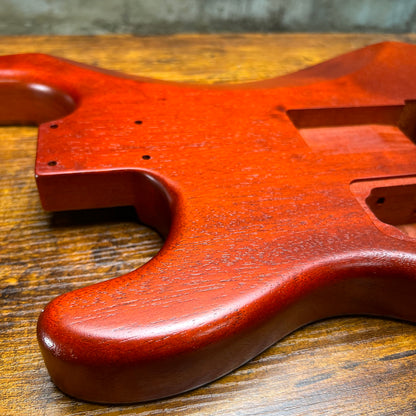 Warmtone CG Hss Strat Style Guitar Body Flamed Maple “Fire” 4.2lbs