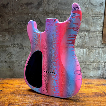 Warmtone Custom Guitars Strat Guitar Body 1 PC Alder “Fish”