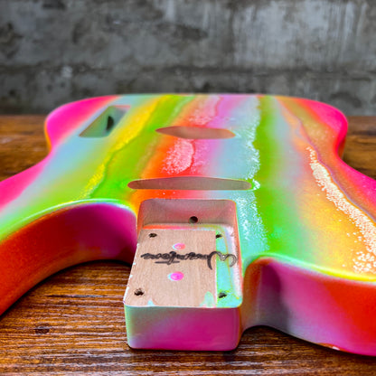 Warmtone Custom Guitars Telecaster Guitar Body "Garden"