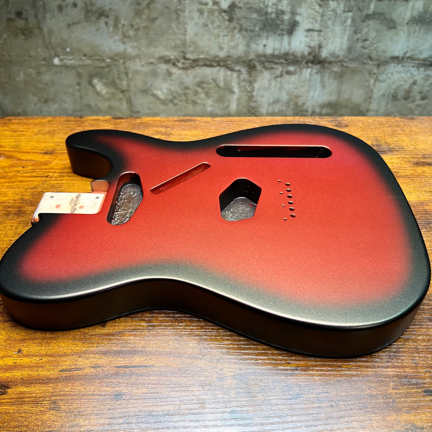Warmtone Custom Guitars Tele Guitar Body "Royal Red” Burst 4.9lbs