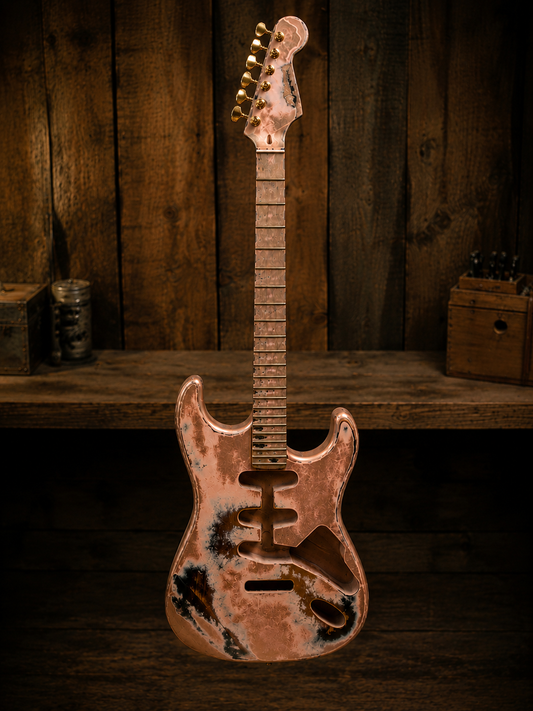 Warmtone Custom Guitars Strat Style Body & Neck W/ Case "Luxure" Nitro