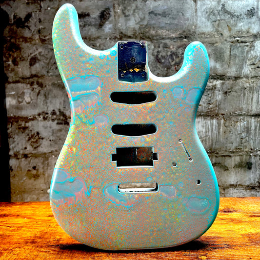 Warmtone Custom Guitars Strat Style Guitar Body “Splatter” 4.6 lbs