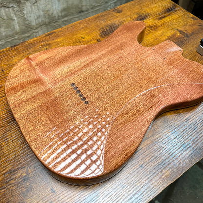 Warmtone CG 5a Flamed Maple Telecaster Guitar Body "Desert Flames” #237