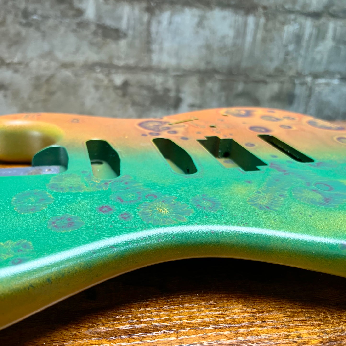 Warmtone Custom Guitars Strat Style Guitar Body “Growths” 4.6 lbs