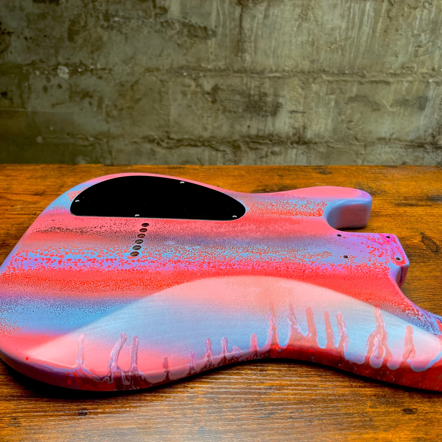 Warmtone Custom Guitars Strat Guitar Body 1 PC Alder “Fish”