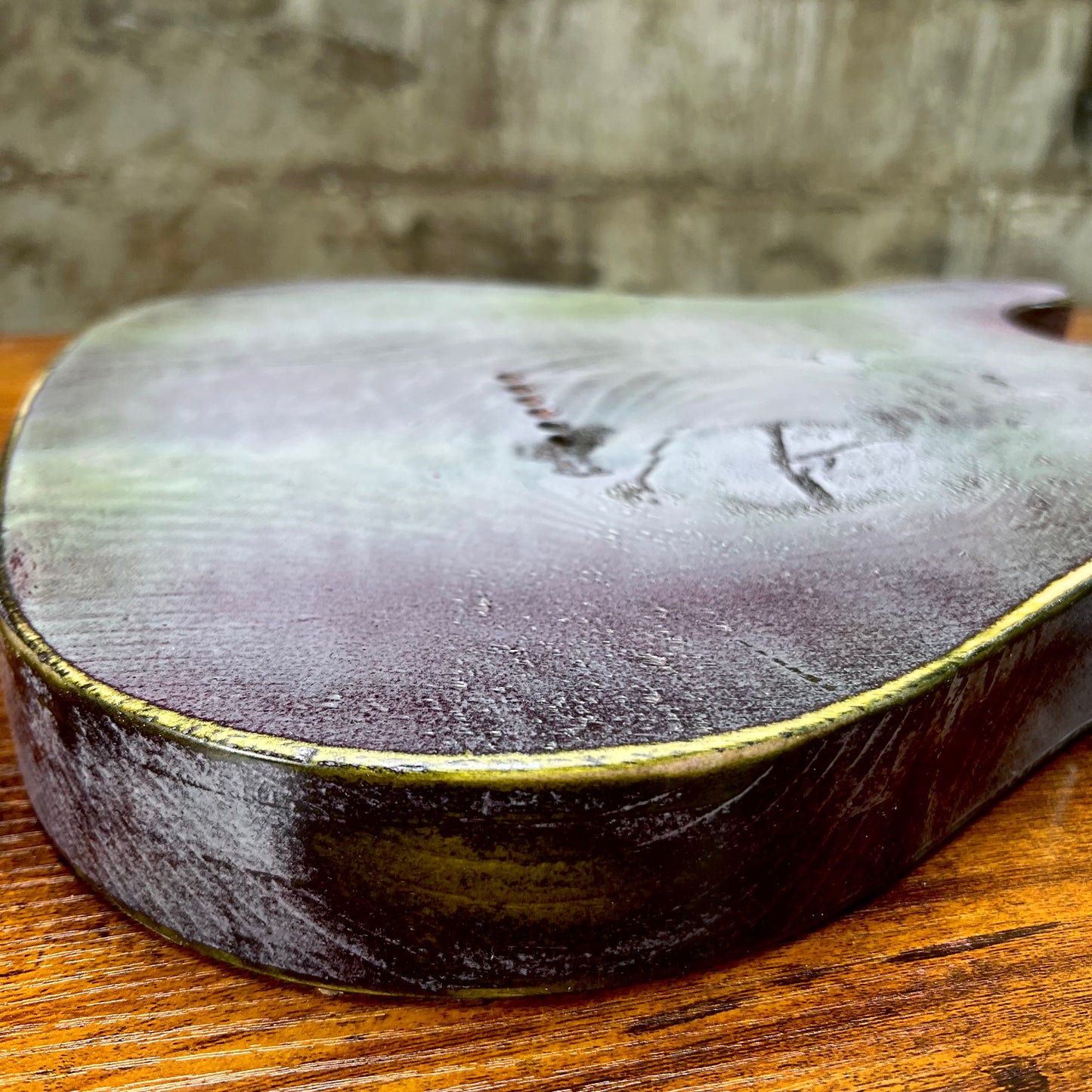 Warmtone Custom Guitars Relic HS Tele Style Guitar Body “Hulk” Nitro